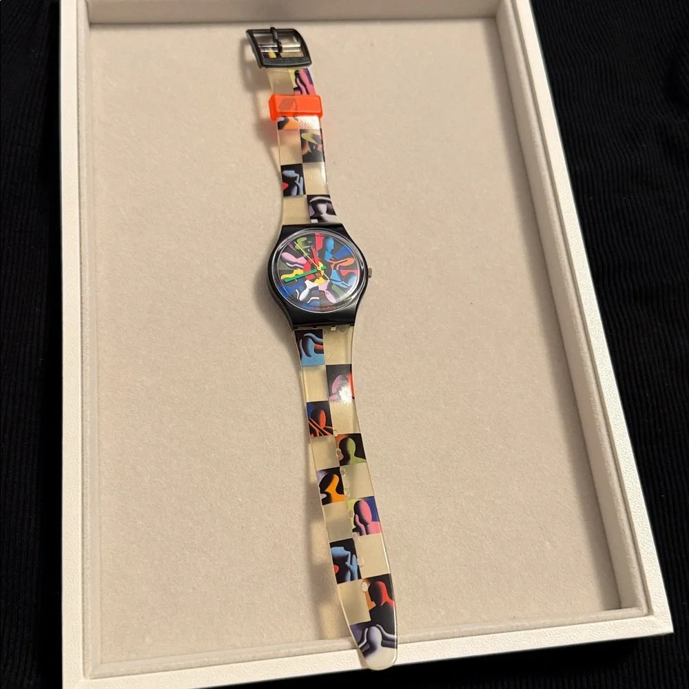 Colorful Abstract Swatch Watch
